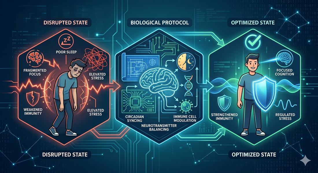 How Poor Sleep Affects Focus, Immunity and Stress Levels: The Biology-Based Protocol to Rebuild All Three