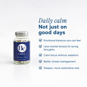 Be Chill | Ashwagandha & Holy Basil Supplement for Stress Relief & Calm