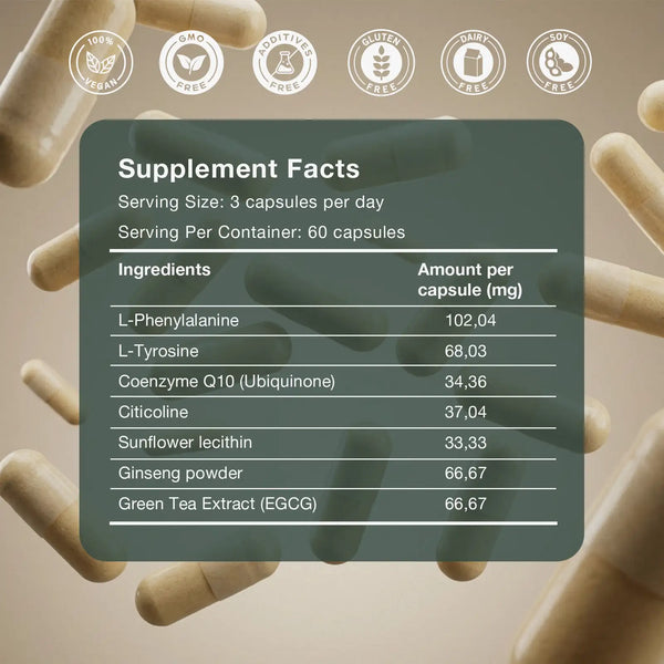Be Focus | Swiss Nootropic Supplement for Clarity, Focus & Mental Stamina